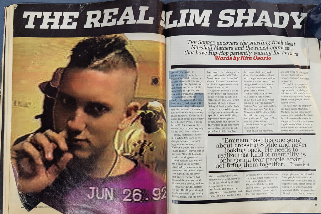 The Source Magazine February 2004 - Eminem vs Benzino Cover - Issue 173