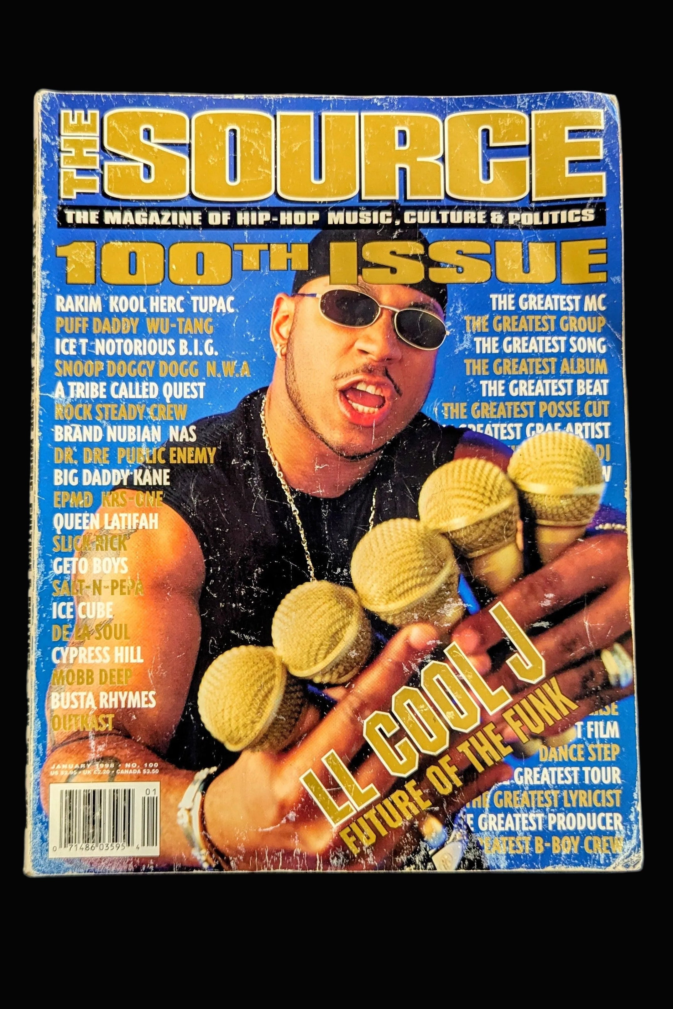 The Source Magazine January 1998 - 100th Issue - LL Cool J Cover