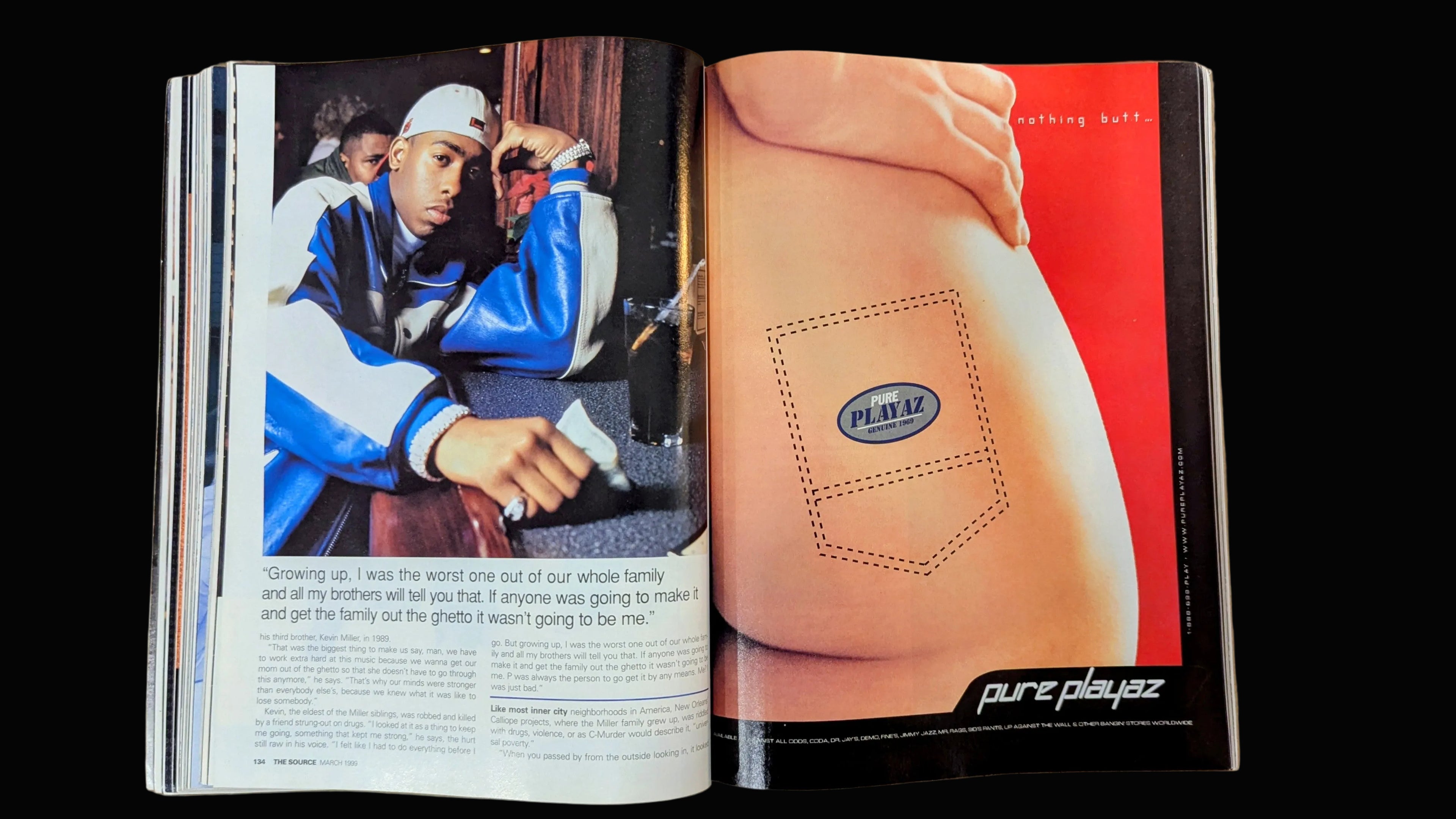 The Source Magazine (March 1999) — Mase Cover (Issue #114) | Eminem Debut Era