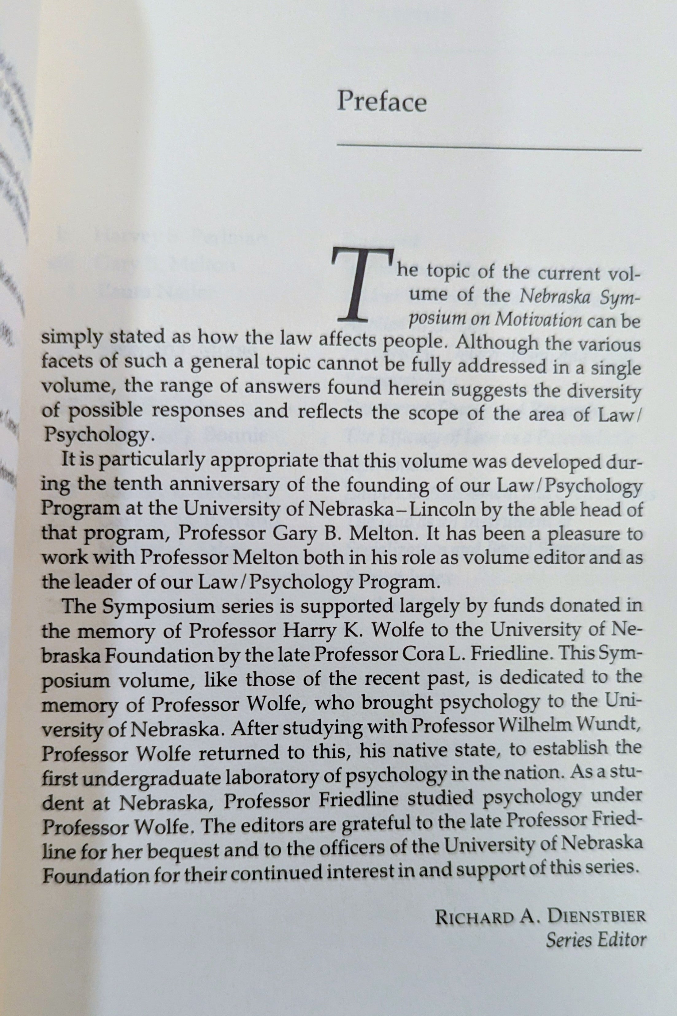 The Law as a Behavioral Instrument" (Nebraska Symposium on Motivation, 1985)