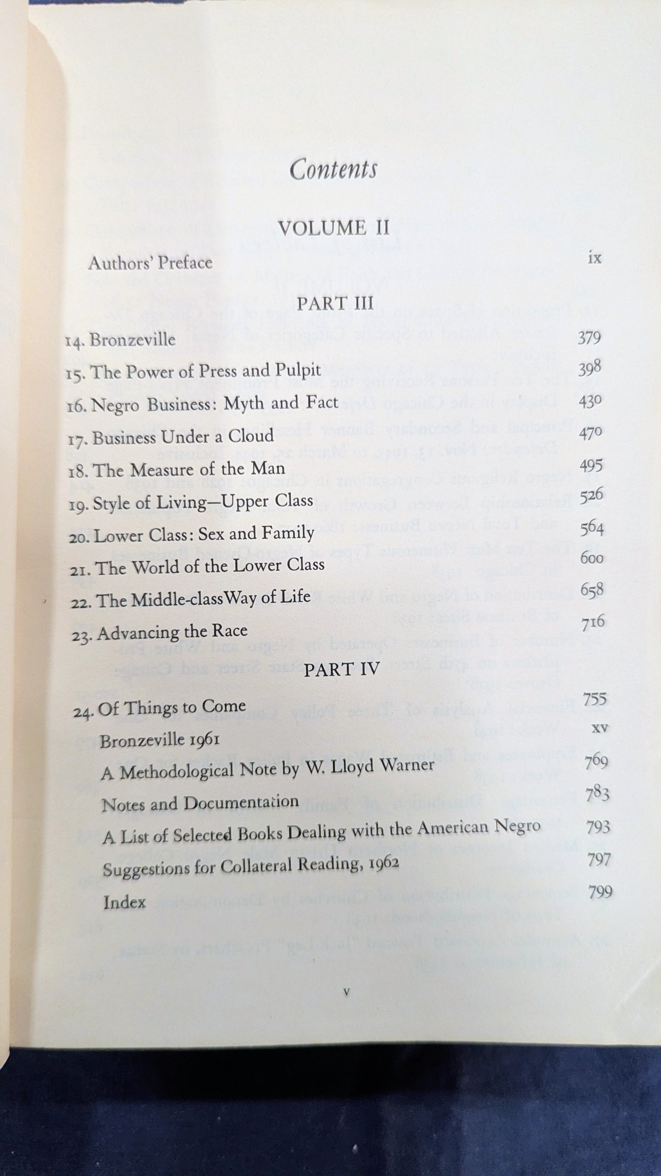 "Black Metropolis: A Study of Negro Life in a Northern City" (Vol. II) – Vintage 1962 Edition