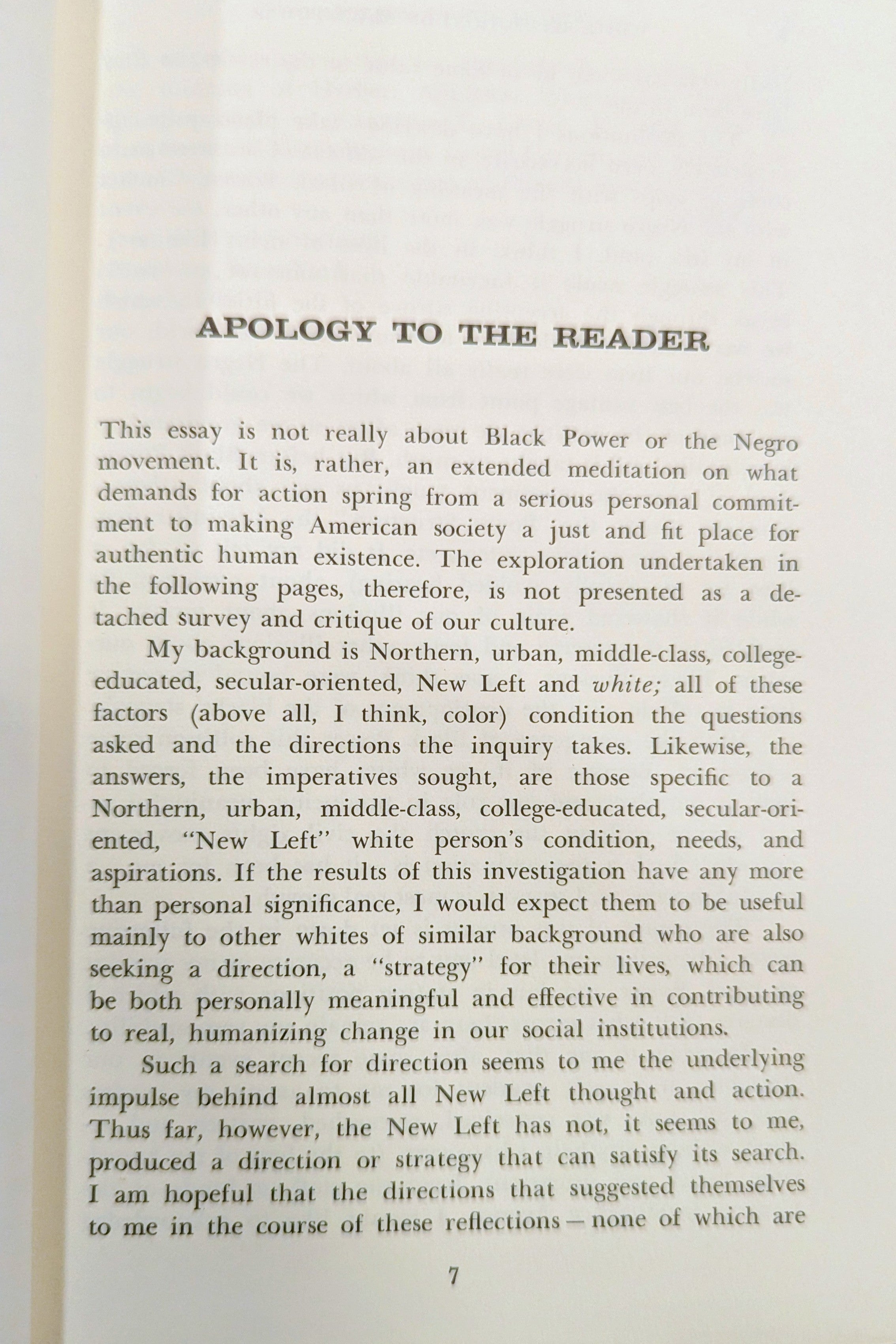 White Reflections on Black Power" by Charles E. Fager (Vintage 1967 First Edition)