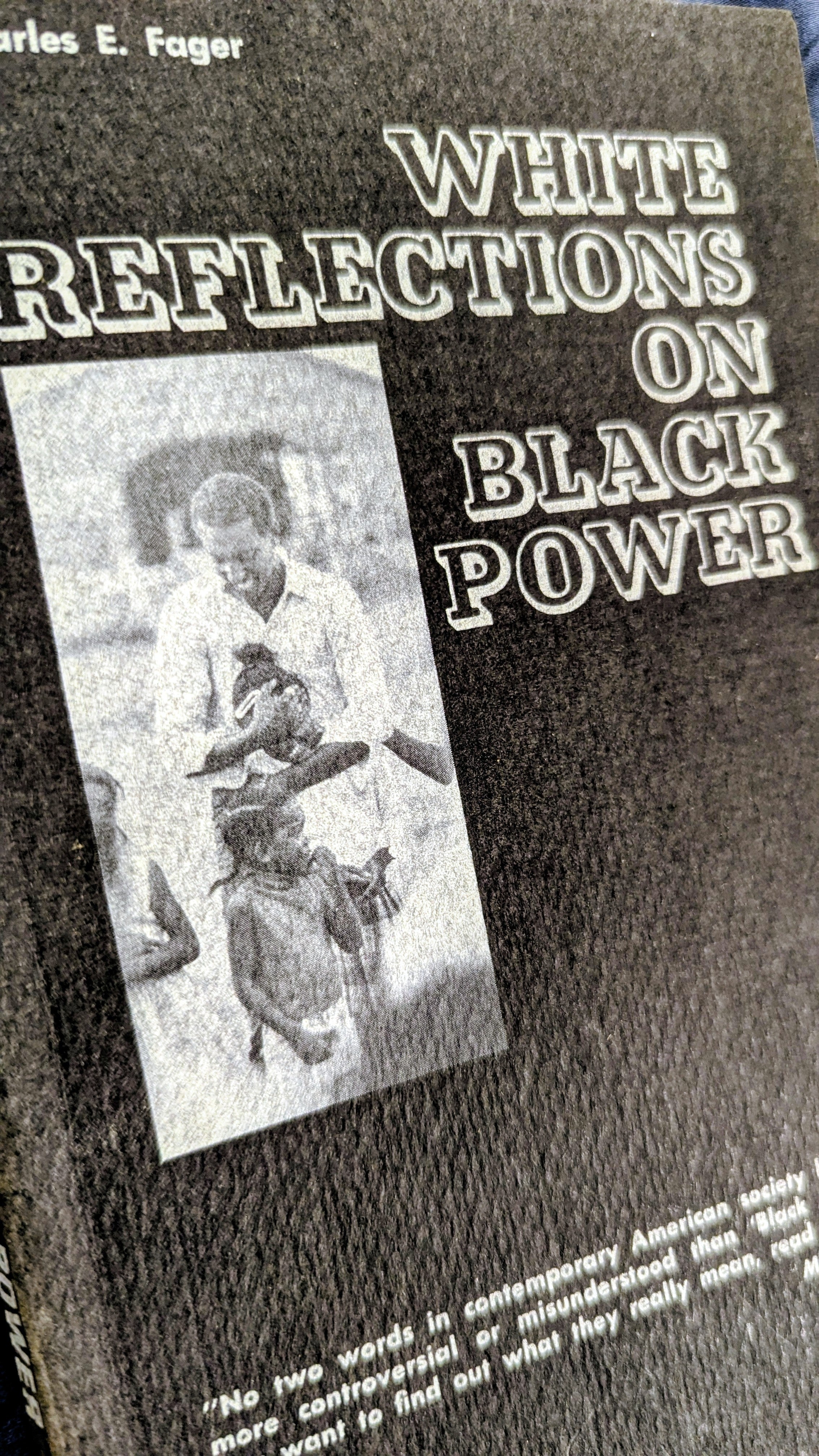 White Reflections on Black Power" by Charles E. Fager (Vintage 1967 First Edition)