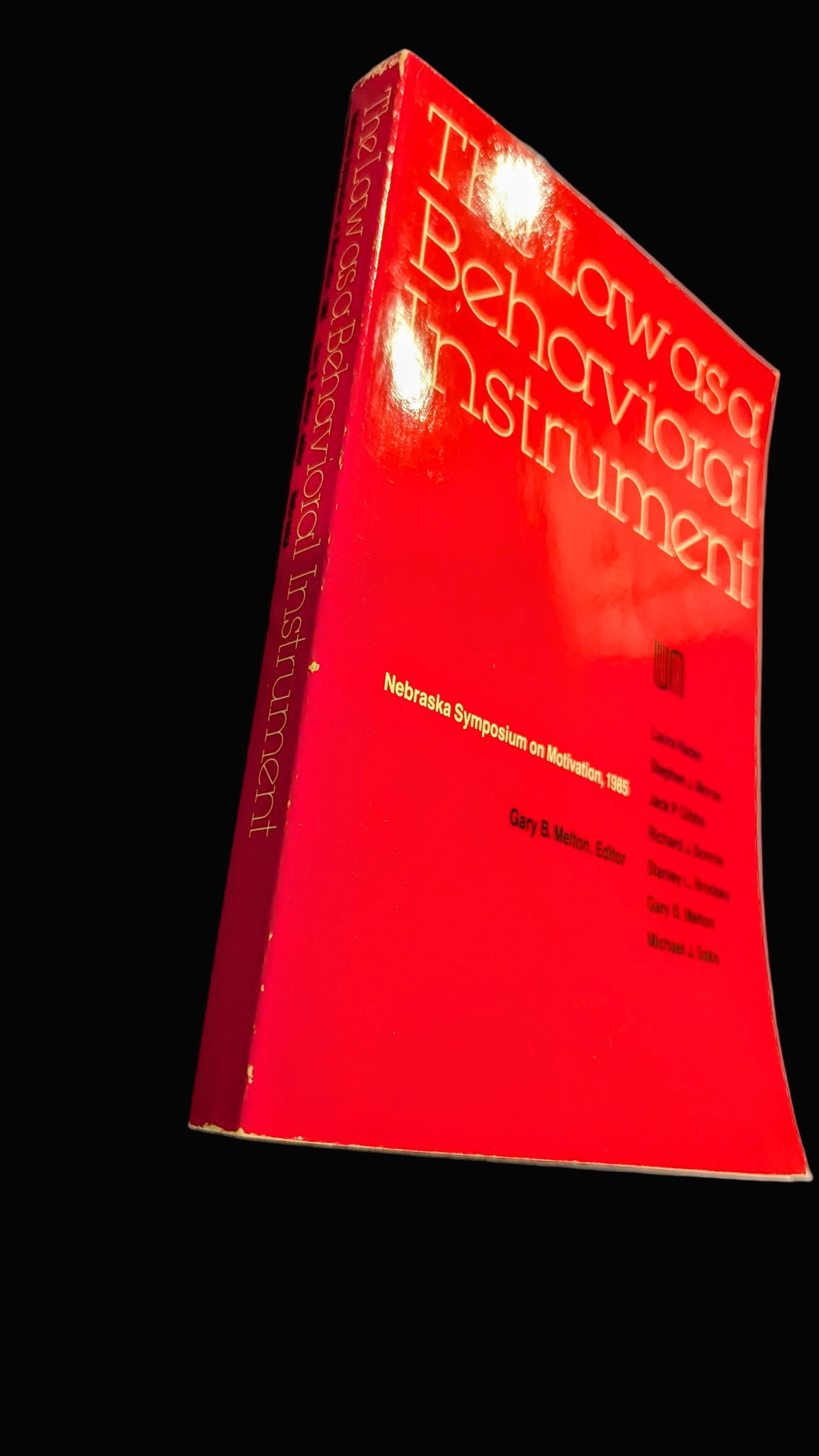 The Law as a Behavioral Instrument" (Nebraska Symposium on Motivation, 1985)