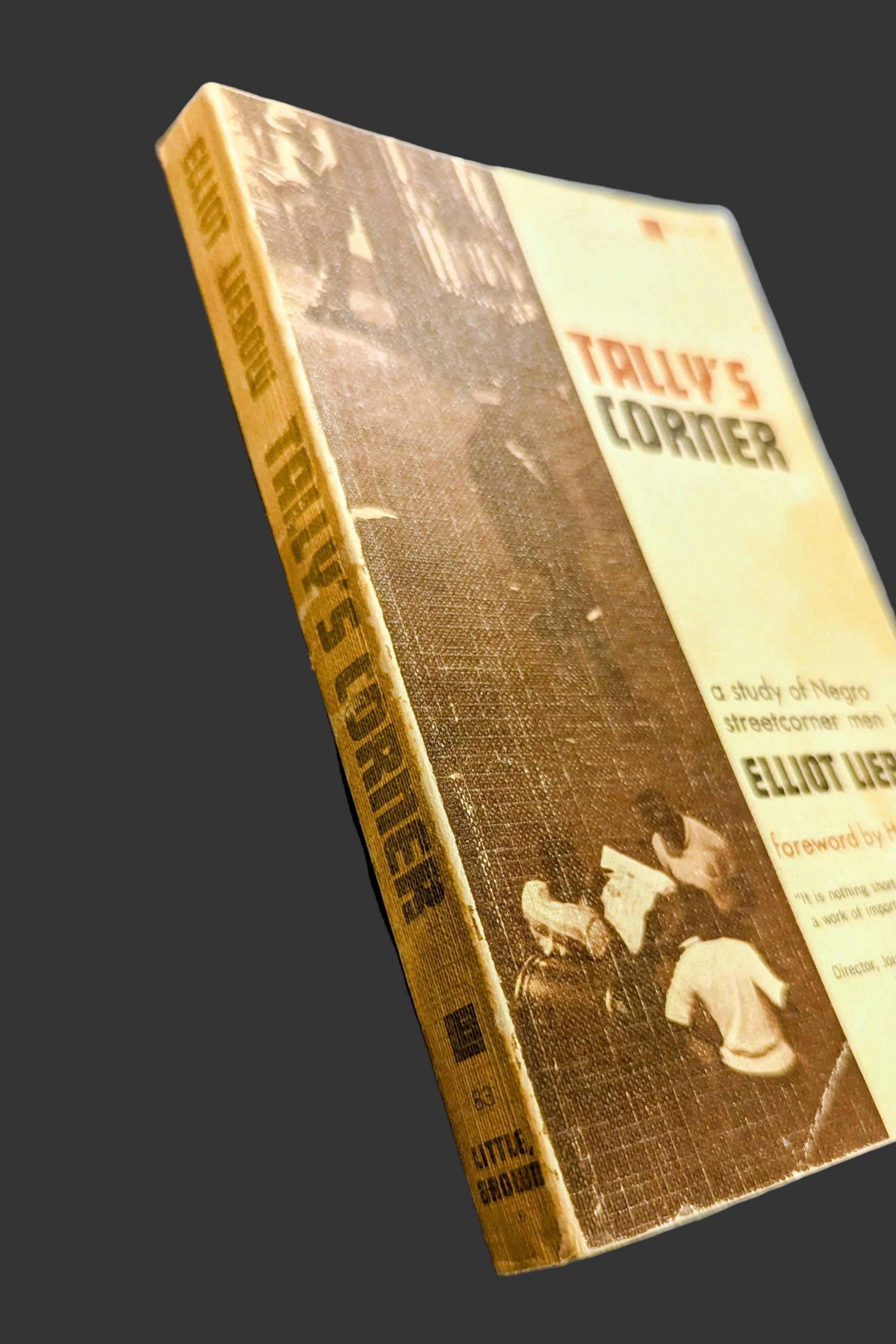 Tally's Corner: A Study of Negro Streetcorner Men" by Elliot Liebow (Vintage 1967 Edition)