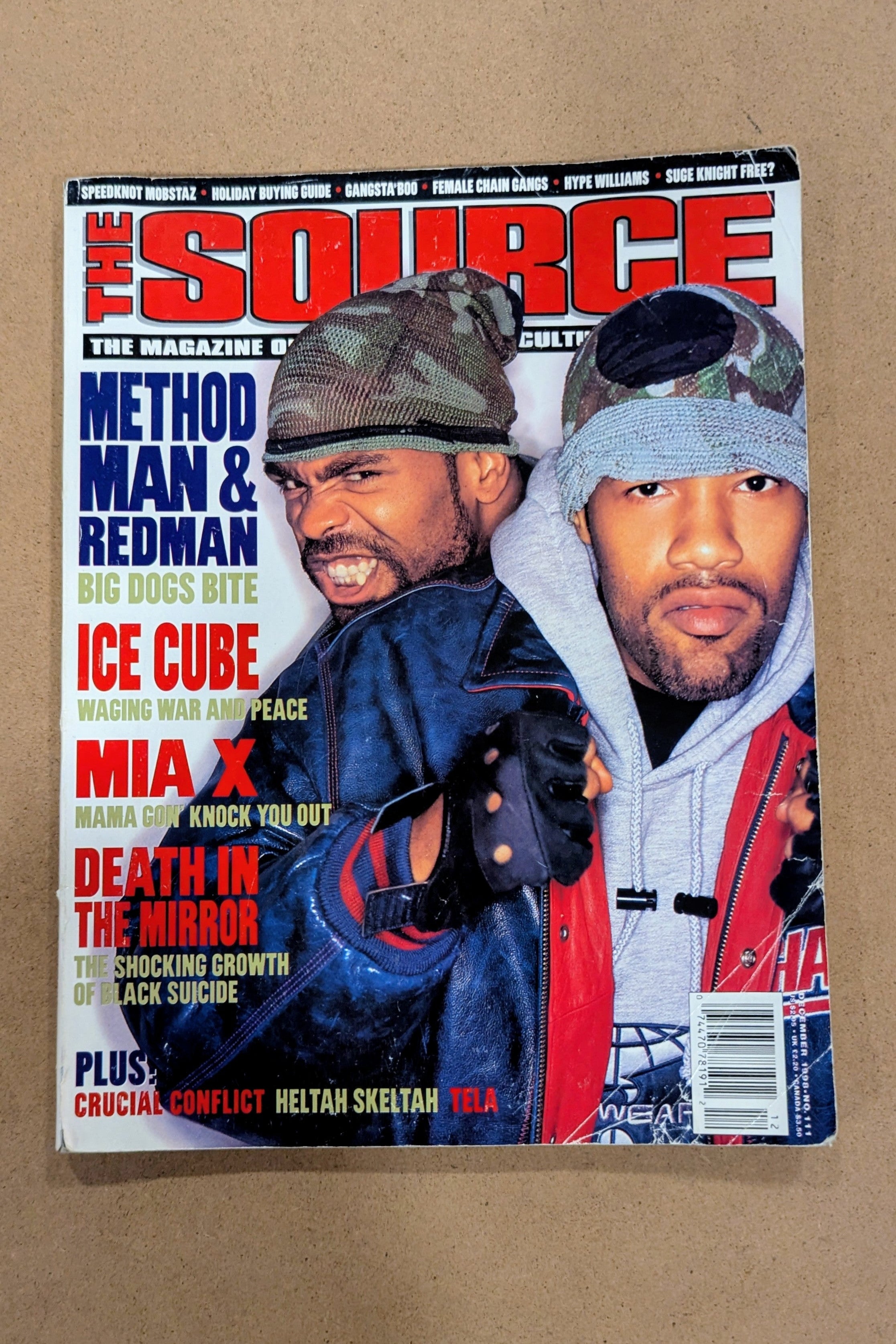 The Source Magazine (December 1998) — Method Man & Redman Cover (Issue #111)