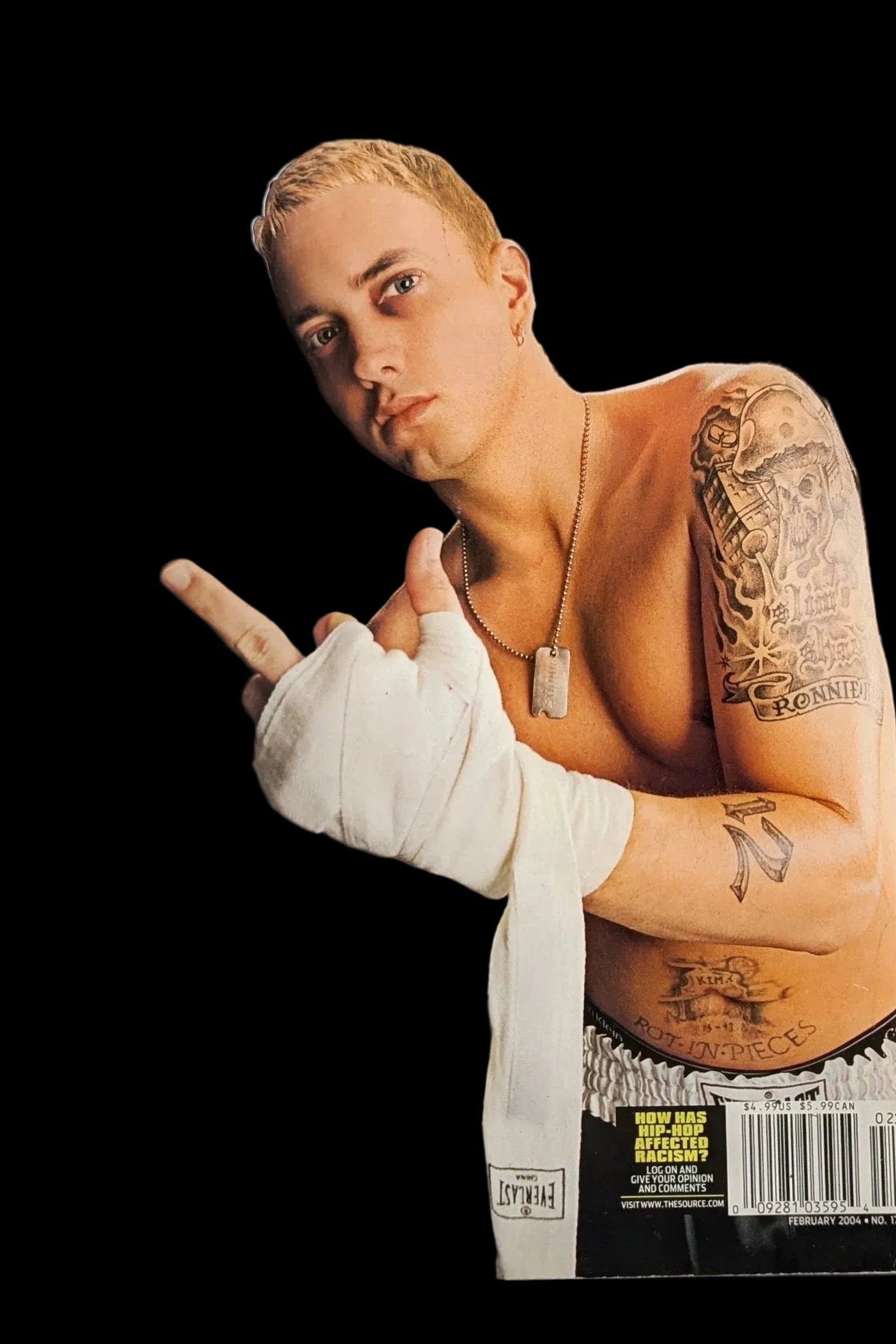 The Source Magazine February 2004 - Eminem vs Benzino Cover - Issue 173