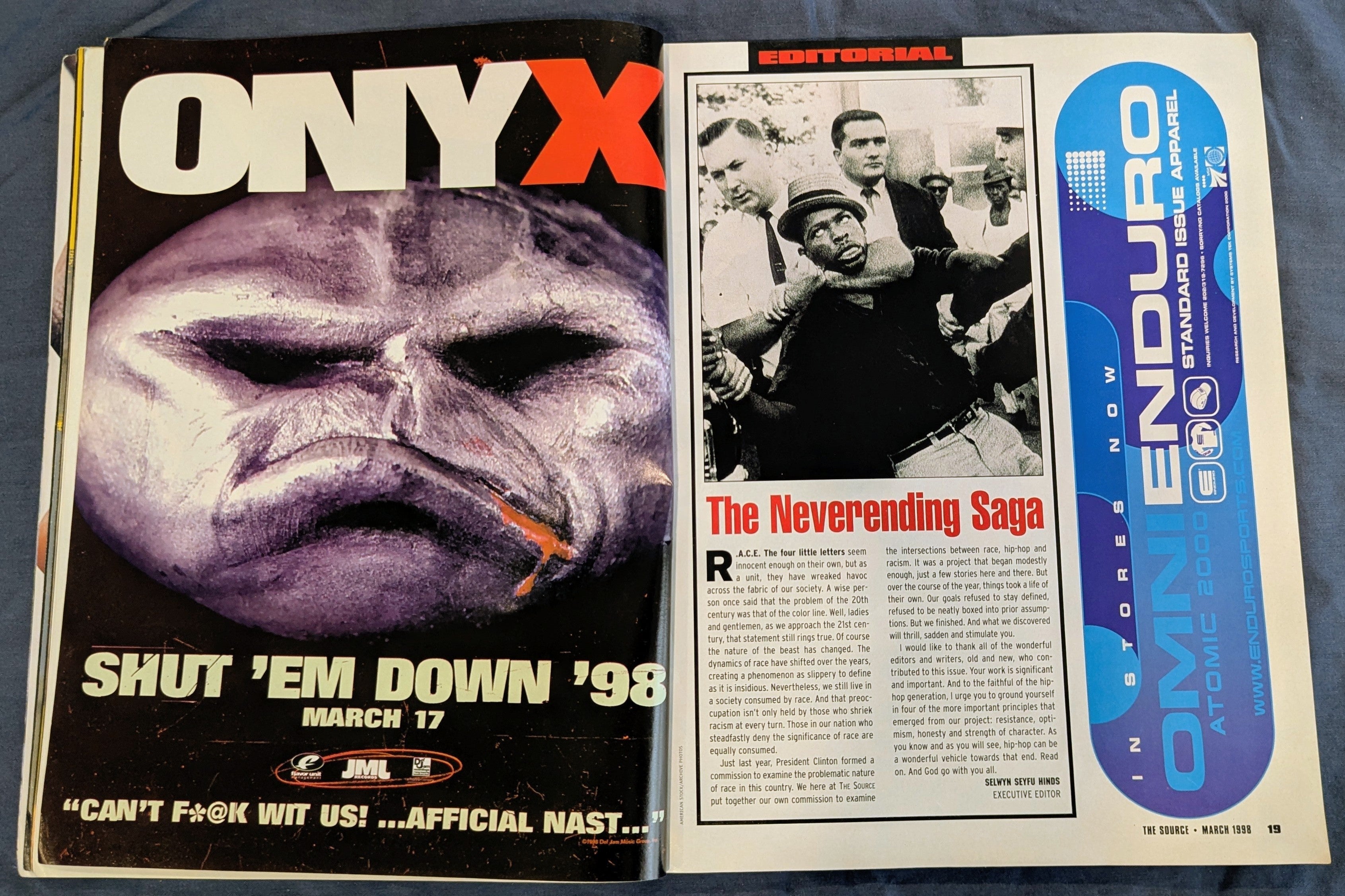 Bad Boy Records 1998 Time Capsule Bundle: Vintage March '98 Source Magazine + Rare Promo Vinyl