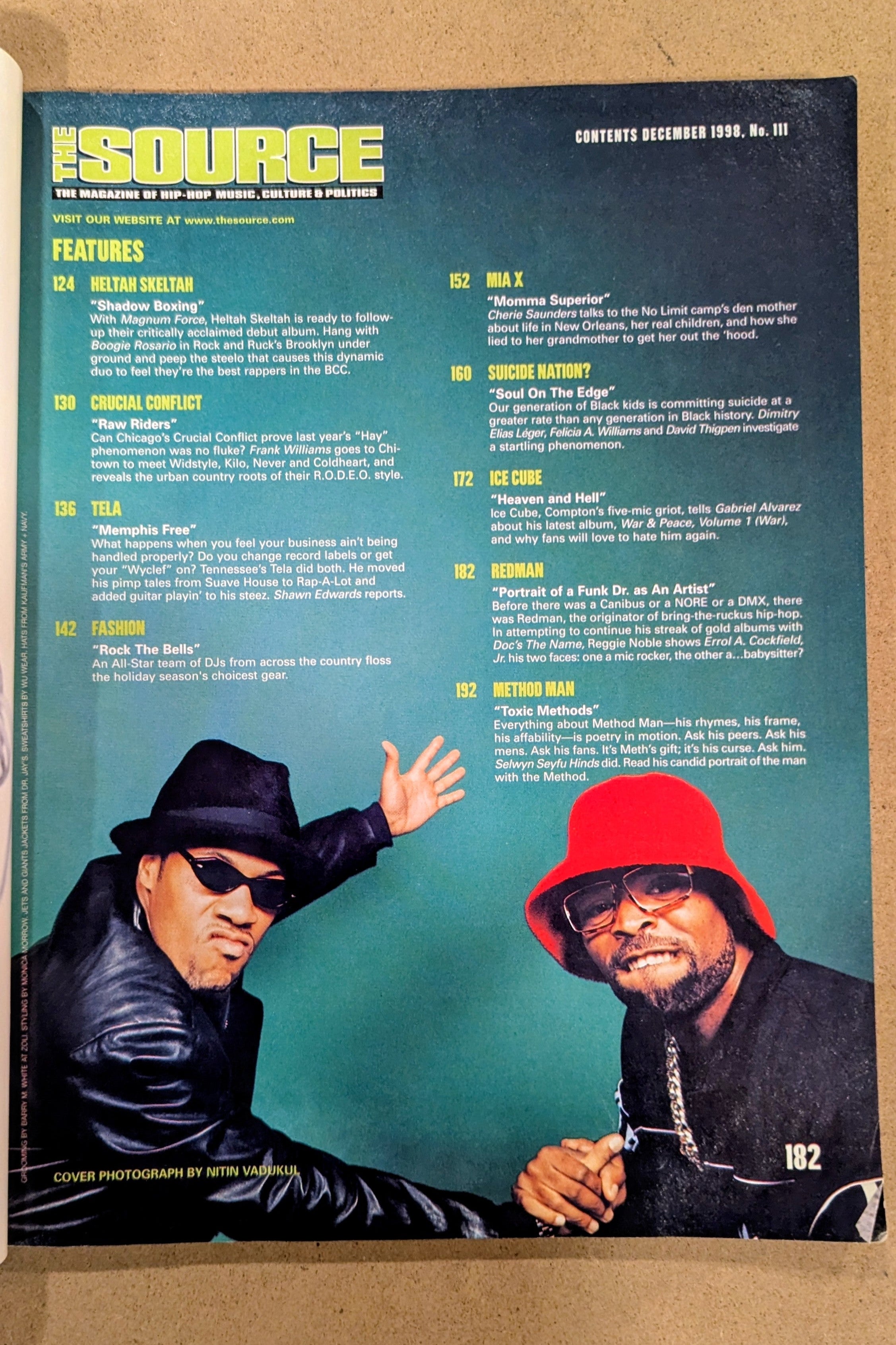 The Source Magazine (December 1998) — Method Man & Redman Cover (Issue #111)