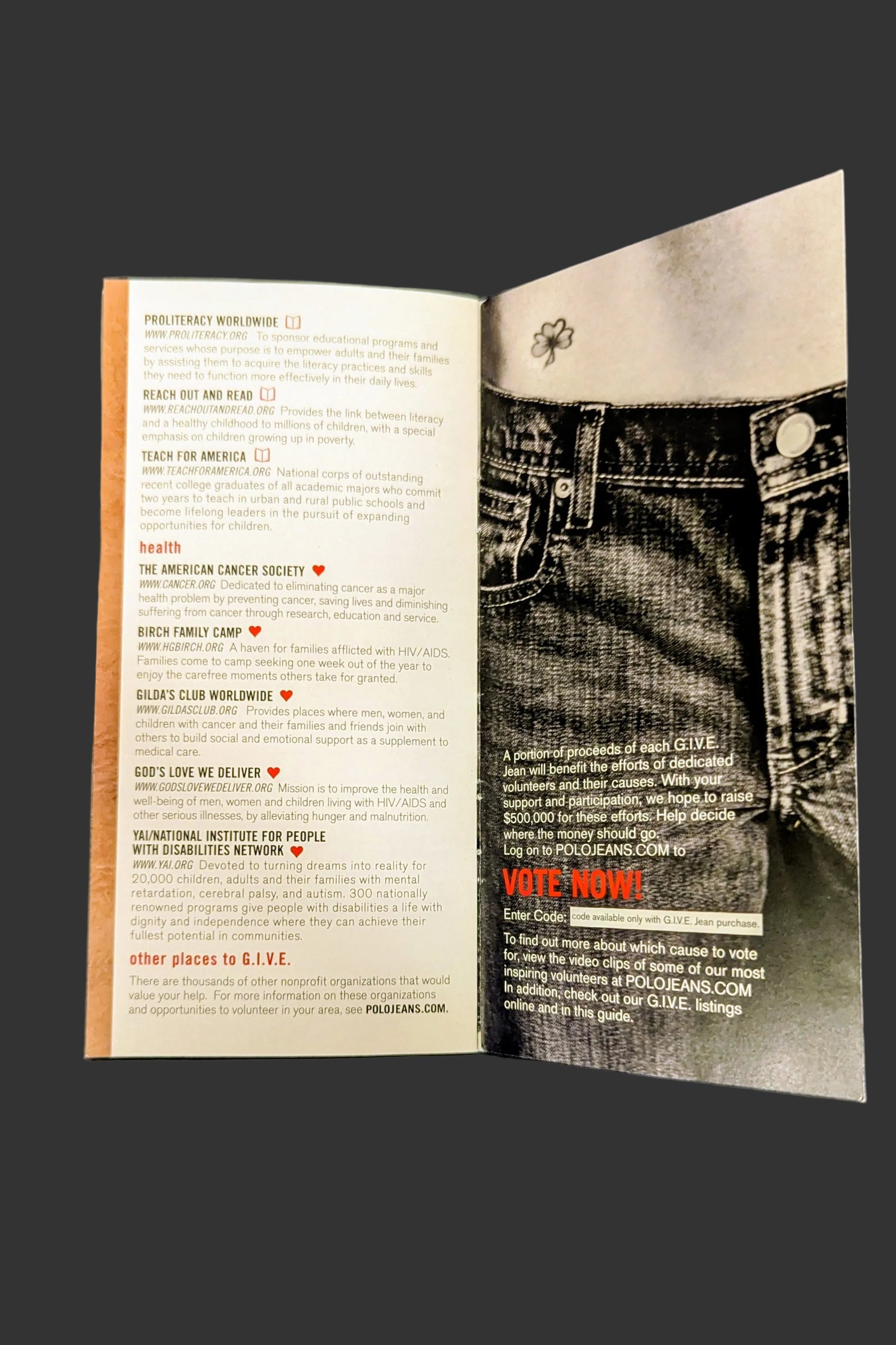 Signed/Personal Copy: Polo Jeans Co. "G.I.V.E. Guide" Booklet (Feat. Divine Bradley)