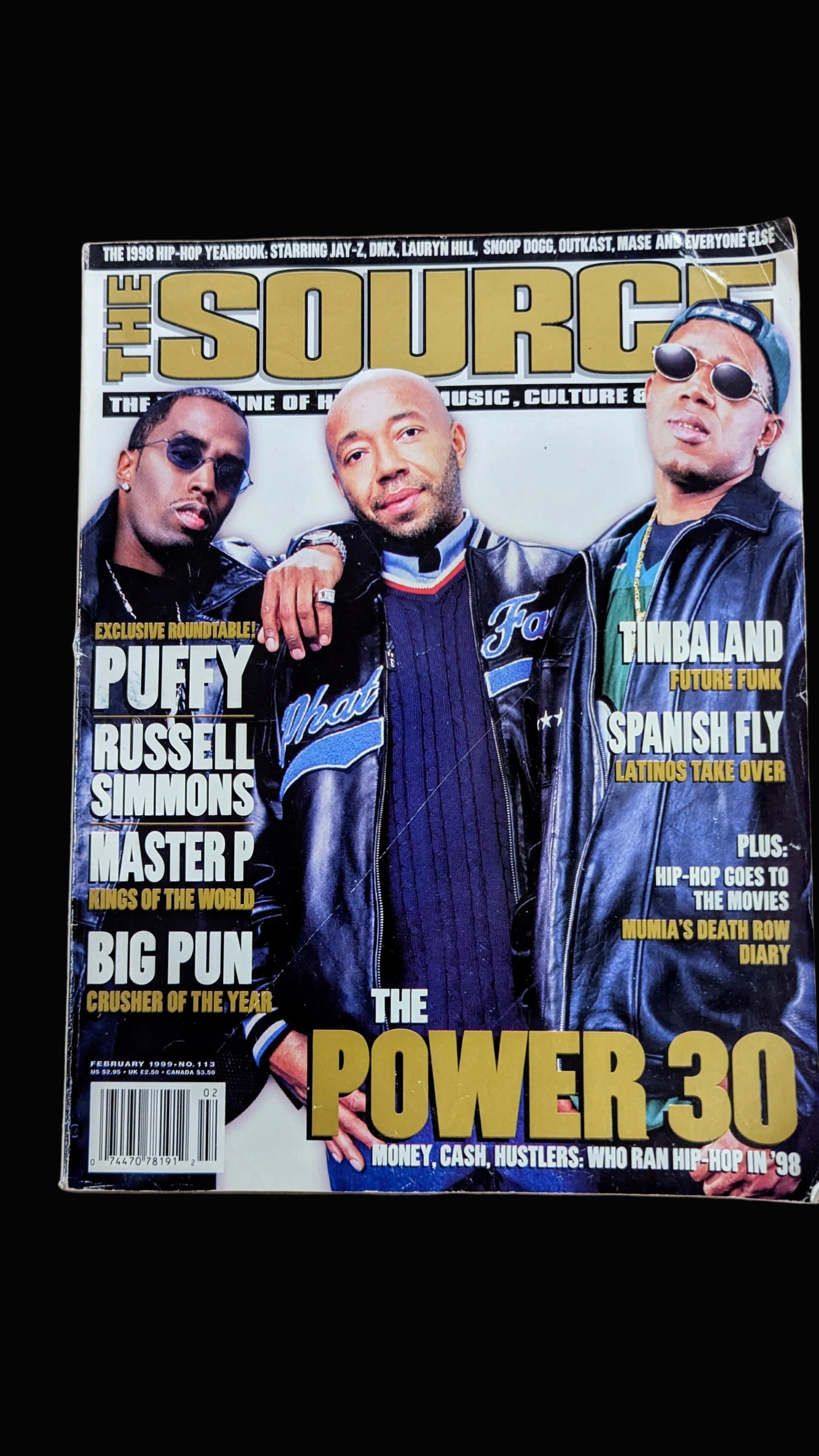 The Source Magazine (February 1999) — The Power 30 "CEO" Cover (Issue #113)