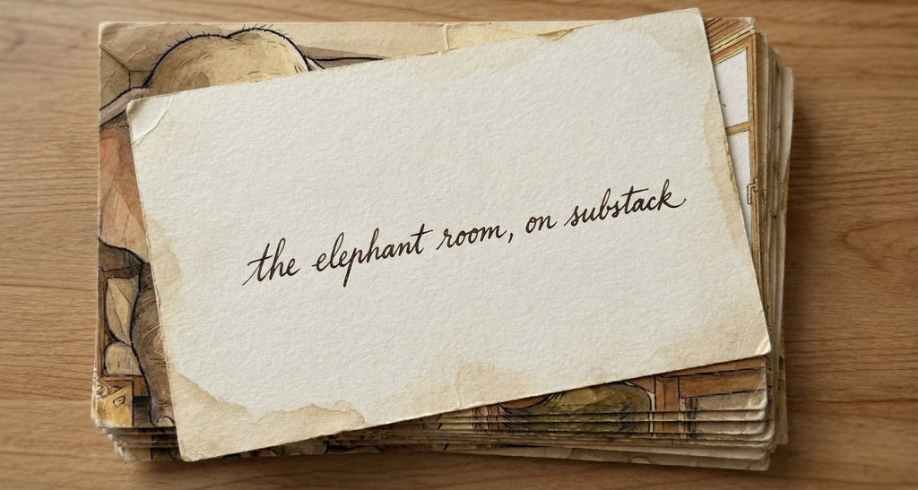 "The Elephant Room" Handcrafted Postcard Pack (Set of 12)
