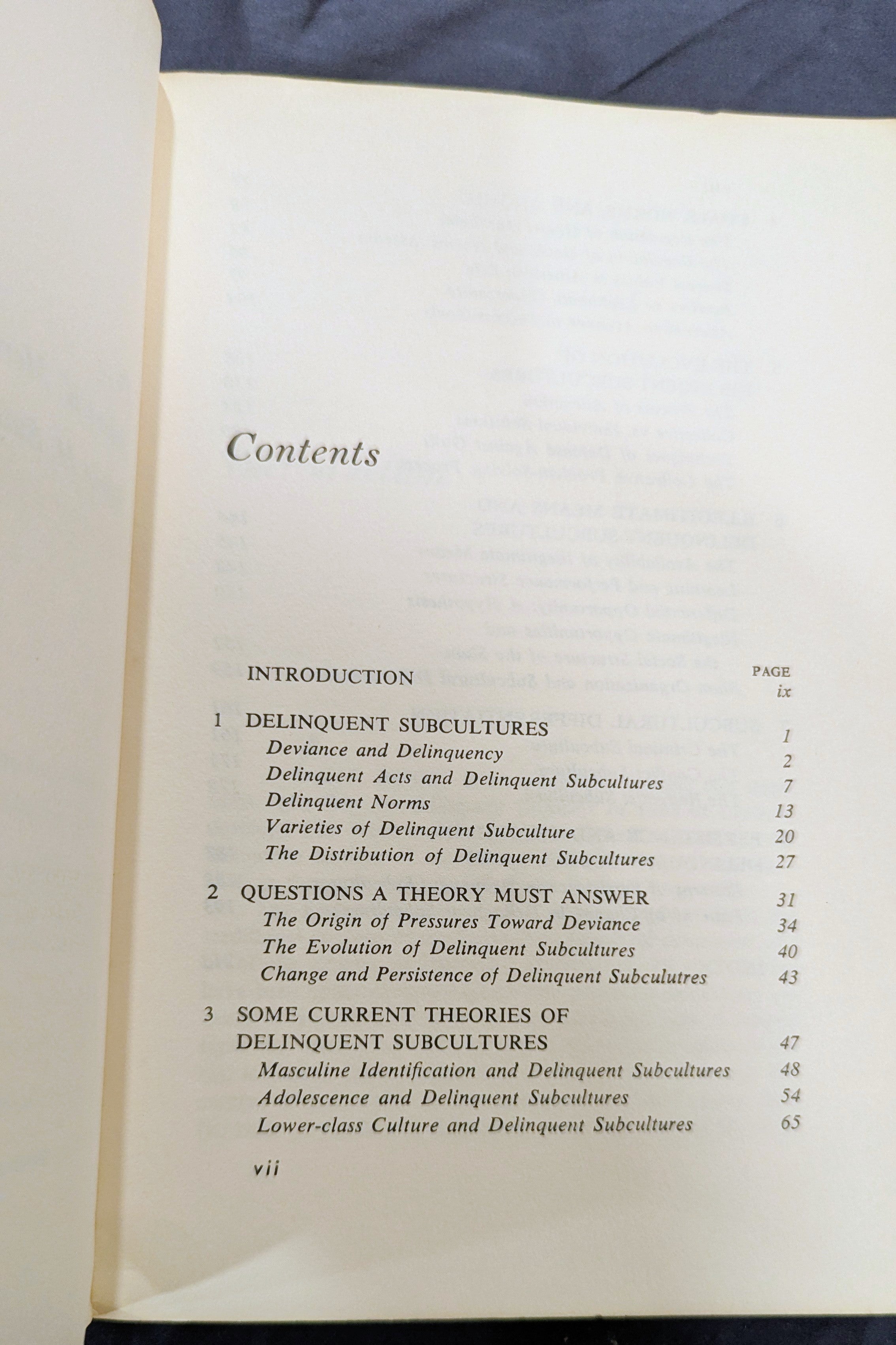 "Delinquency and Opportunity: A Theory of Delinquent Gangs" by Cloward & Ohlin (Vintage 1960s Paperback)