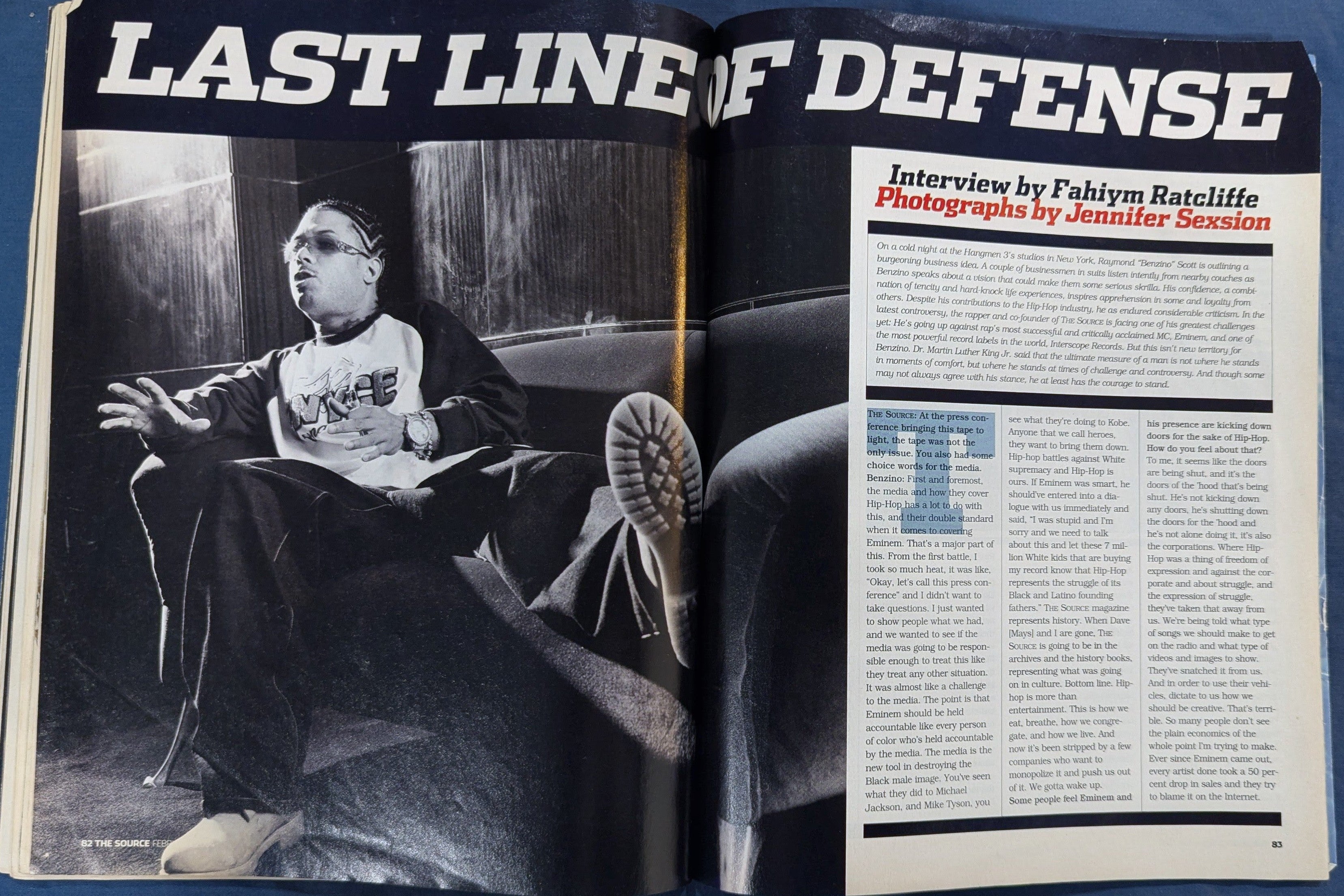 The Source Magazine February 2004 - Eminem vs Benzino Cover - Issue 173