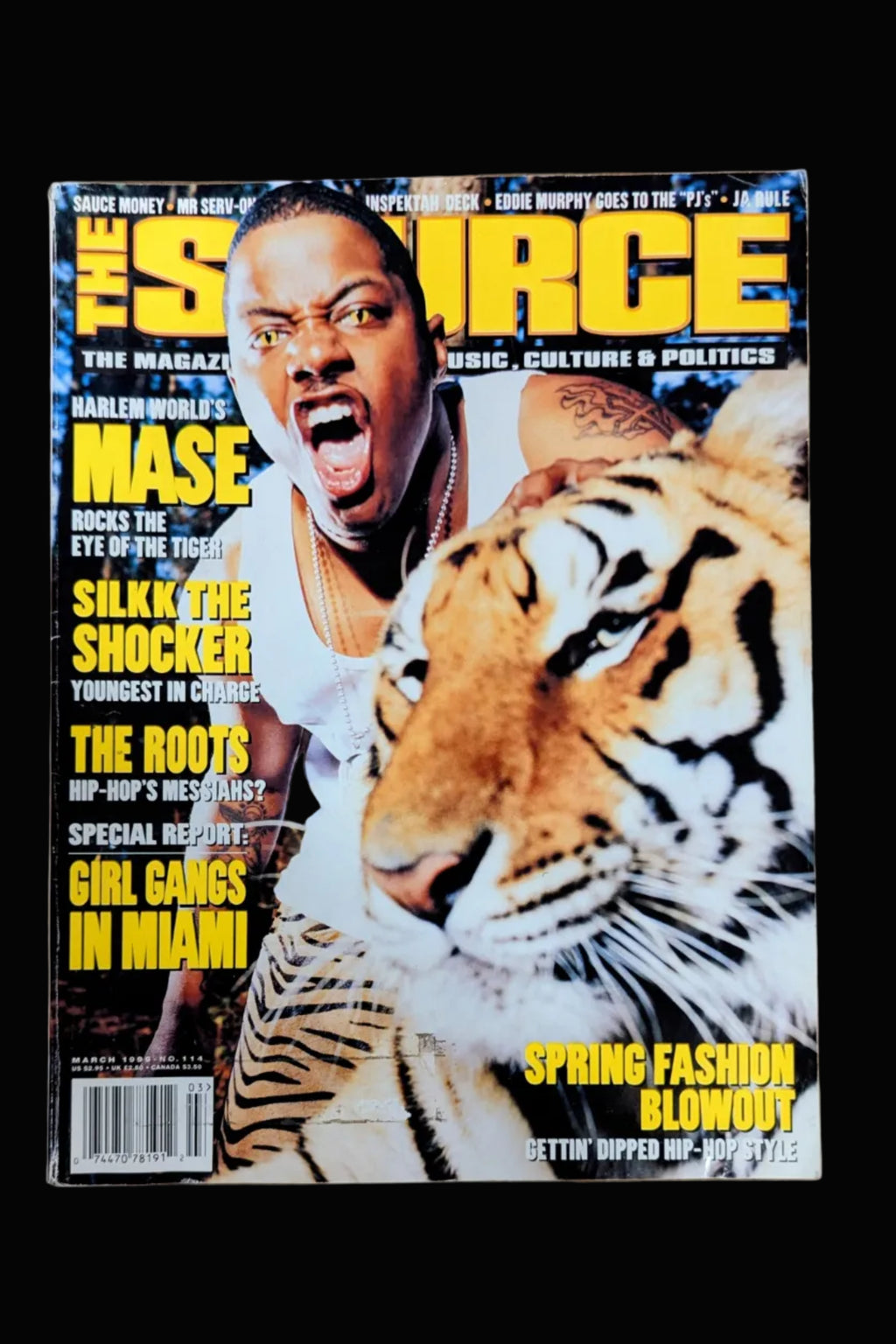 The Source Magazine (March 1999) — Mase Cover (Issue #114) | Eminem Debut Era