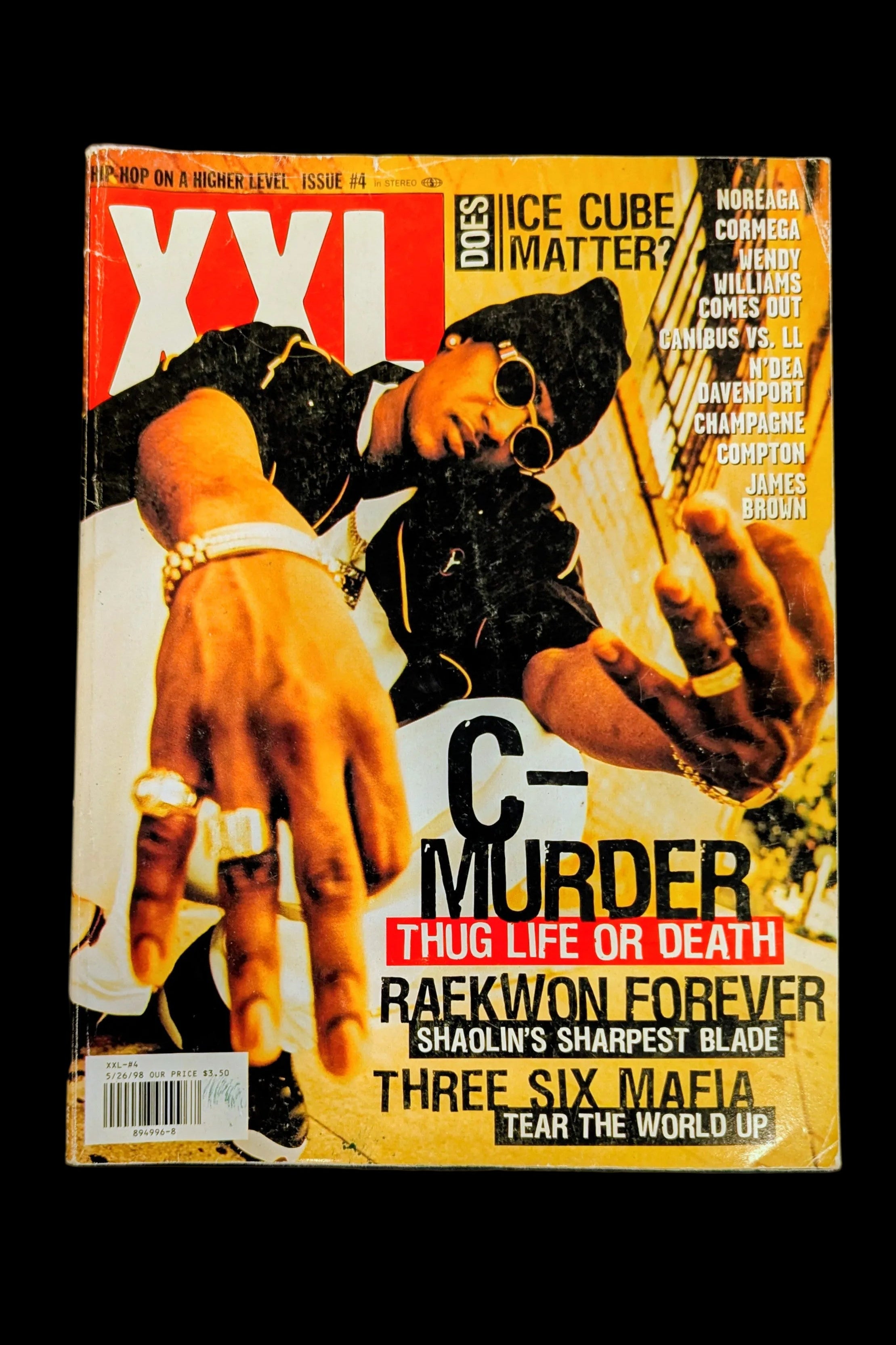 XXL Magazine Issue 4 (1998) - C-Murder Cover - Three 6 Mafia