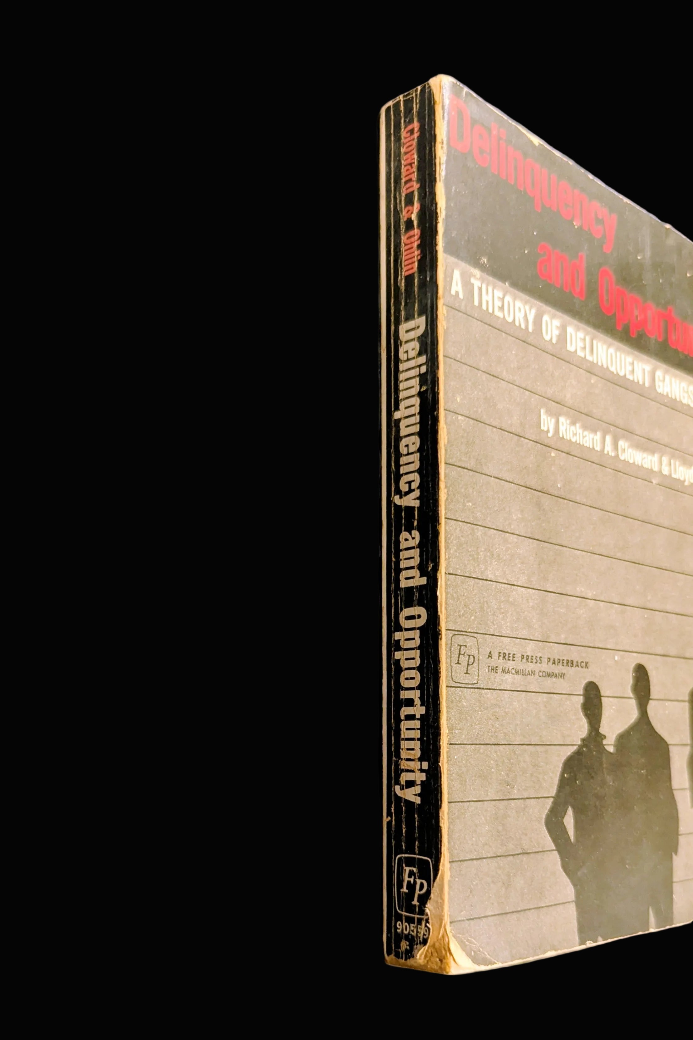 "Delinquency and Opportunity: A Theory of Delinquent Gangs" by Cloward & Ohlin (Vintage 1960s Paperback)
