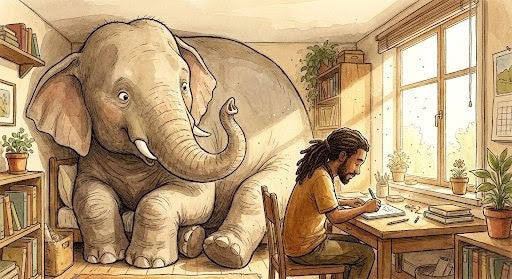 "The Elephant Room" Handcrafted Postcard Pack (Set of 12)