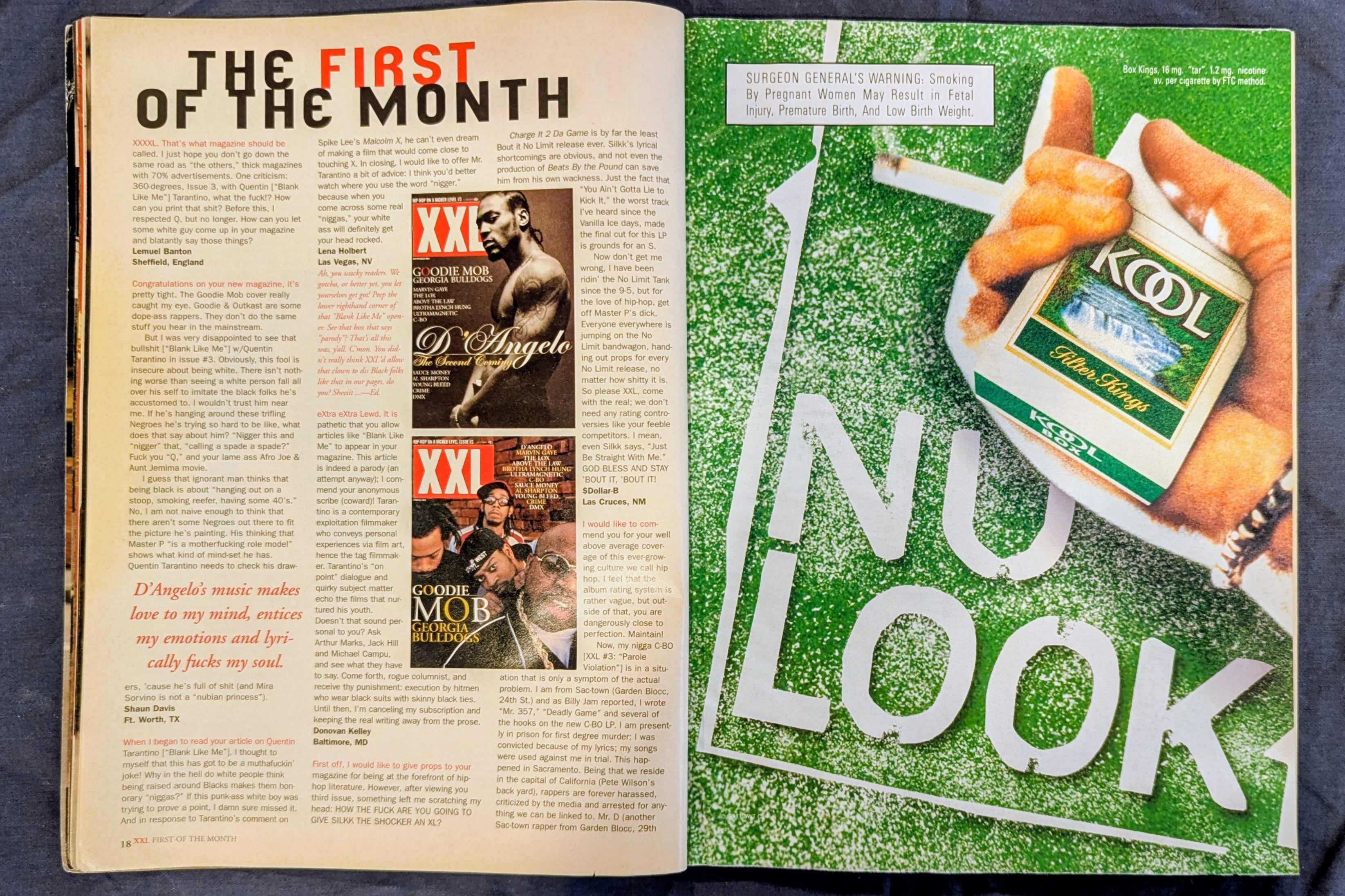 XXL Magazine Issue 4 (1998) - C-Murder Cover - Three 6 Mafia