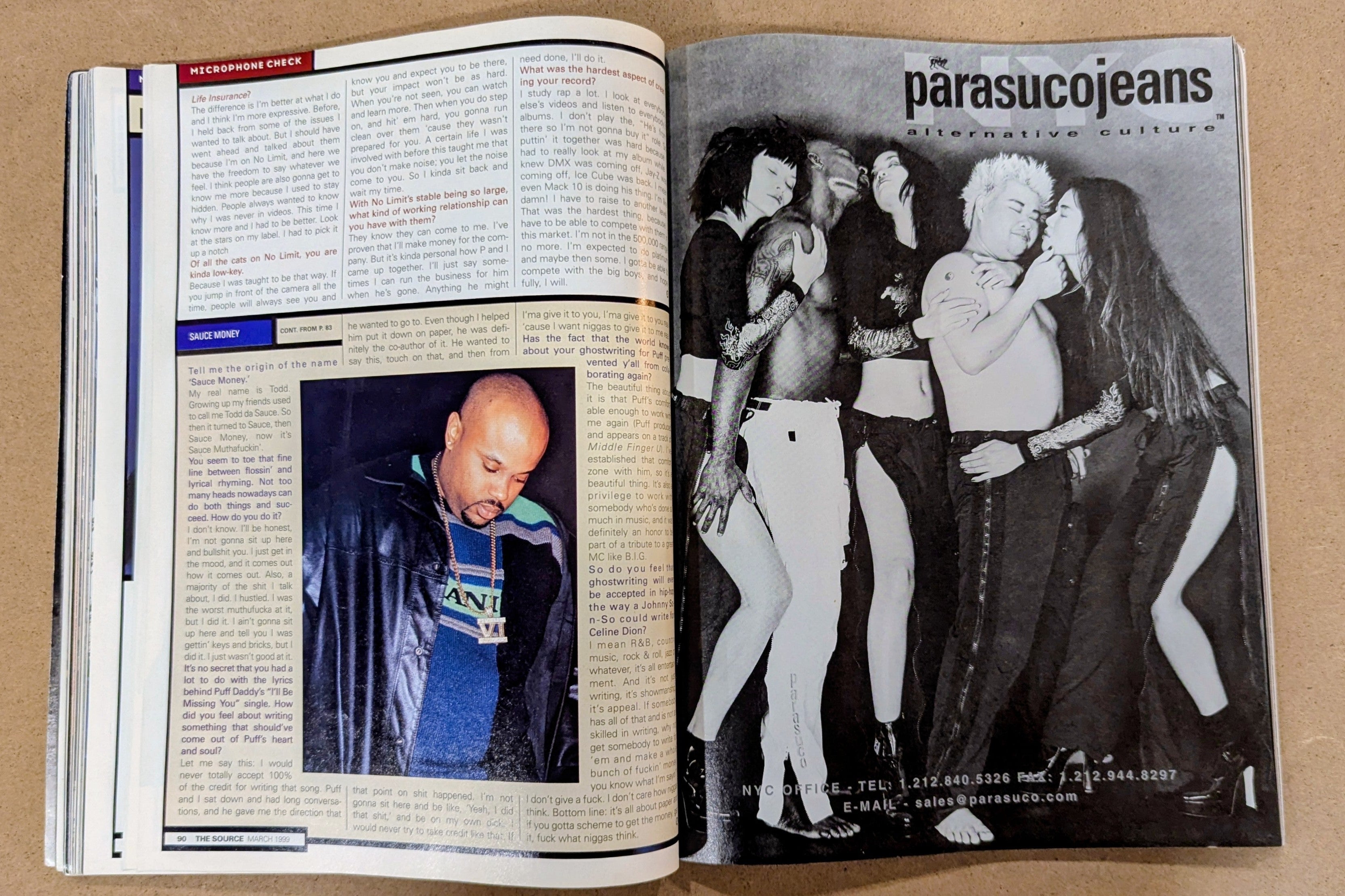 The Source Magazine (March 1999) — Mase Cover (Issue #114) | Eminem Debut Era