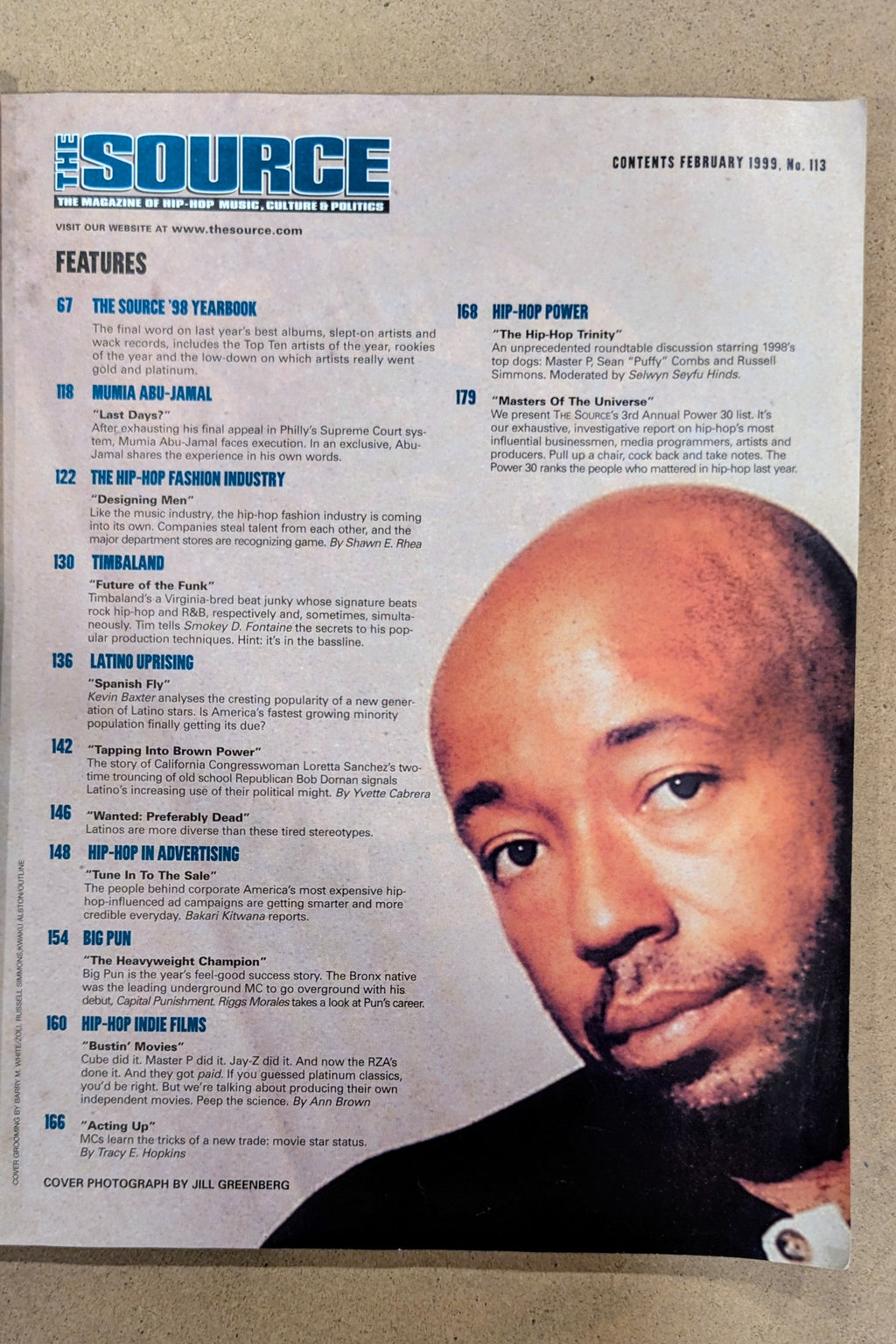 The Source Magazine (February 1999) — The Power 30 "CEO" Cover (Issue #113)
